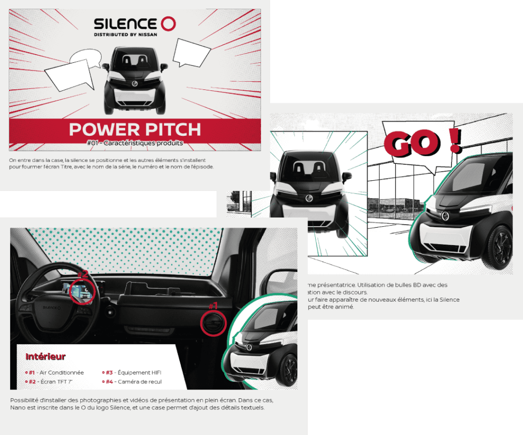 Silence NISSAN Moodboard storyboard 1 Studio GLAD - Moderniser son image