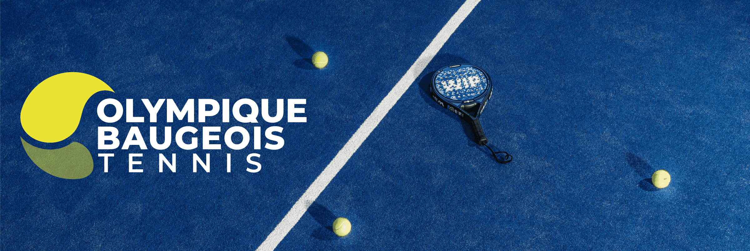 Olympique Baugeois Tennis OBT Image à la une Alexandre et Laetitia - Structurer une marque