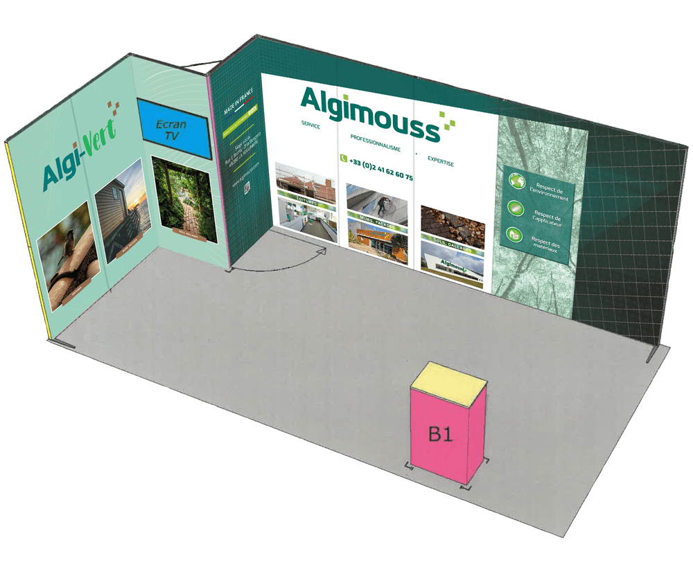Algimouss Stand Alexandre et Laetitia - Communication durable