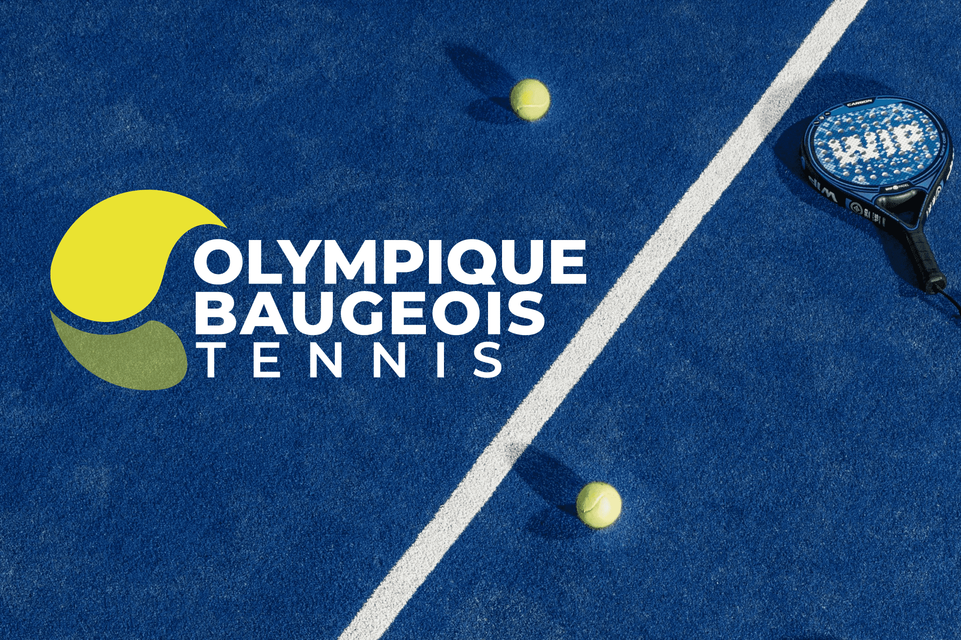 Olympique Baugeois Tennis ActuUne Alexandre et Laetitia - identité visuelle club sportif