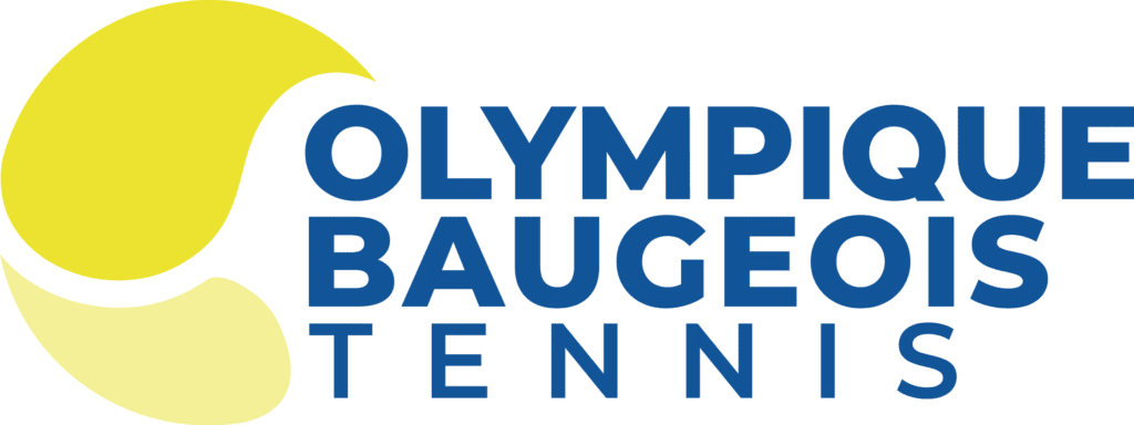 Olympique Baugeois Tennis Logo Alexandre et Laetitia - identité visuelle club sportif