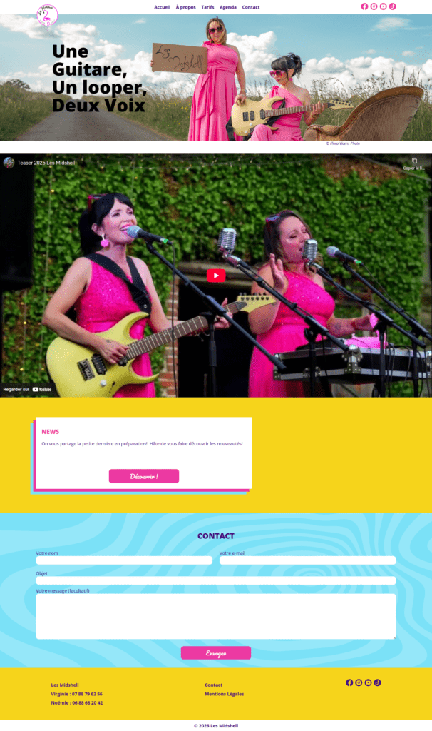 Les Midshell Actu4 Alexandre et Laetitia - Créer un site internet
