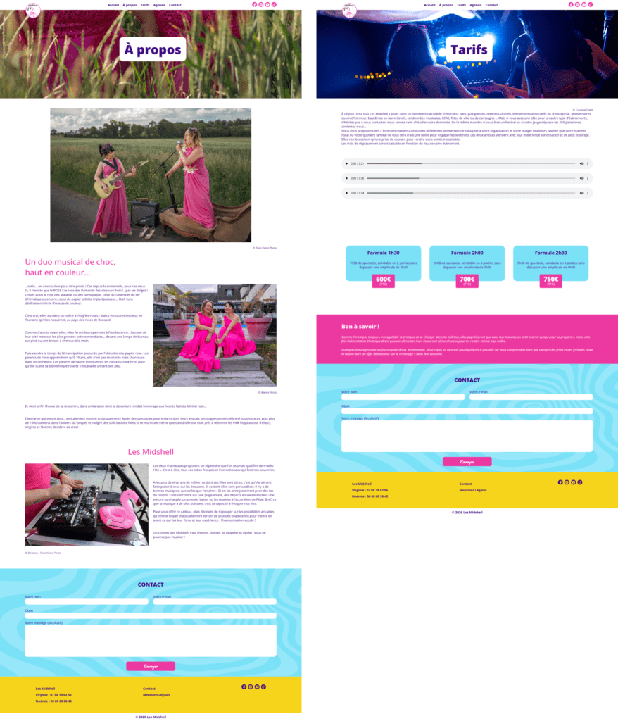 Les Midshell Actu5 Alexandre et Laetitia - Créer un site internet