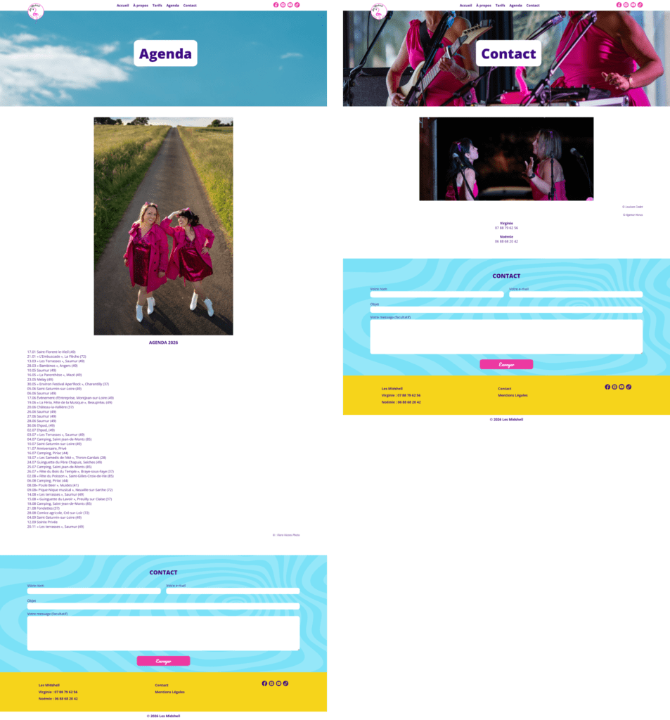 Les Midshell Actu6 Alexandre et Laetitia - Créer un site internet