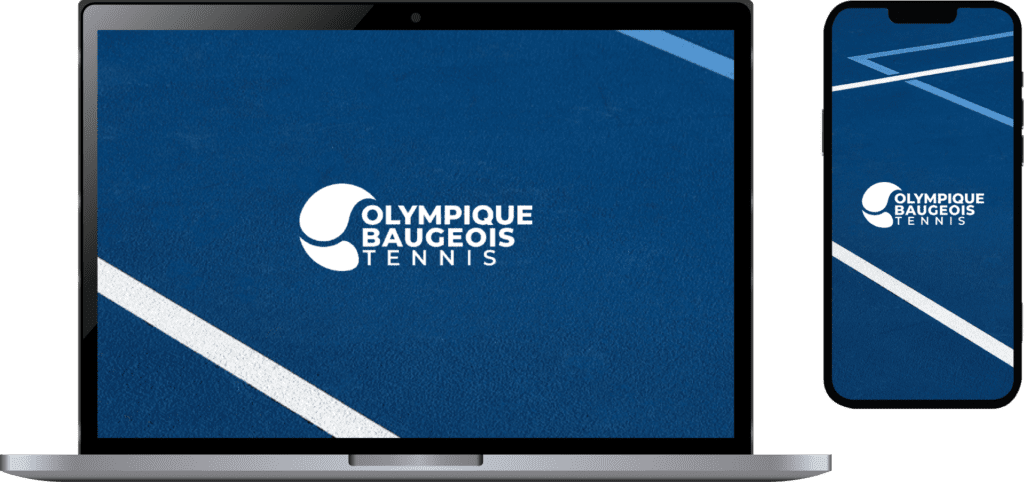 Olympique Baugeois Tennis Site2 Alexandre et Laetitia - identité visuelle club sportif