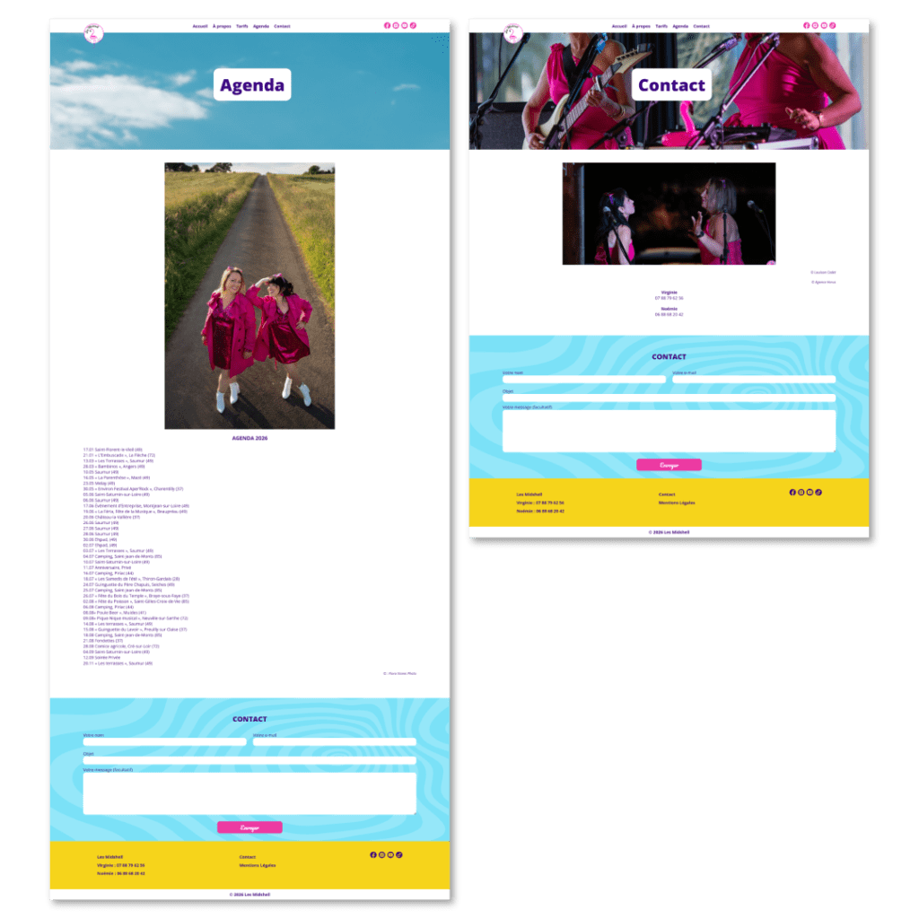 Journal - Les Midshell développer son activité avec un site internet - Alexandre et Laetitia