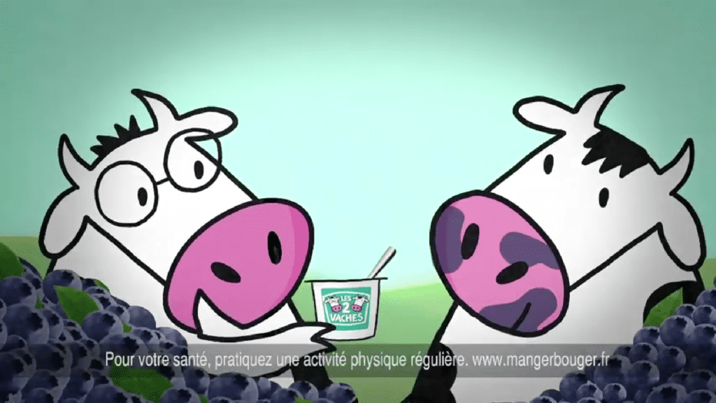 Journal - Les 2 Vaches Campagne publicitaire yaourt 5 - Alexandre et Laetitia